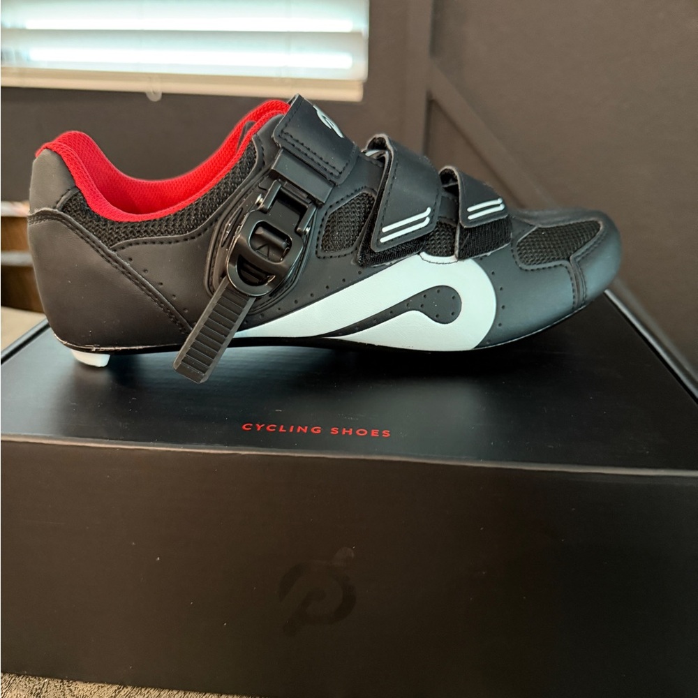 Peloton Black and Red Cycling Shoes